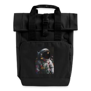 Cosmic Botanist - Roll Top Backpack with Two Handles - black - Front