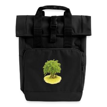 Arbre de vie - Sac à dos Roll Top à deux anses - noir - Devant