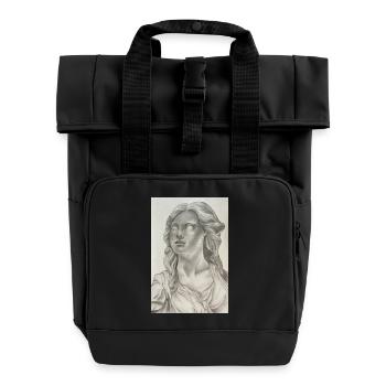 Woman ruling Rome  - Rolltop Rucksack mit zwei Griffen - Schwarz - Vorne