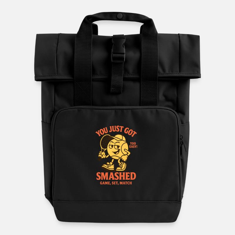 VOUS VENEZ DE VOUS FAIRE ÉCRASER - Sac à dos Roll Top à deux anses - noir