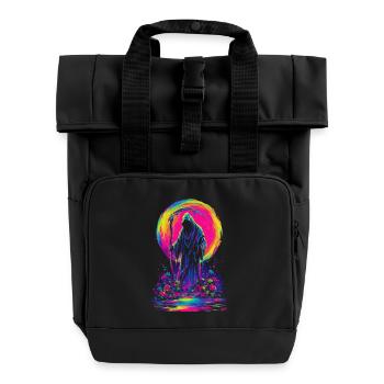 Neon Grim Reaper - Sac à dos Roll Top à deux anses - noir - Devant