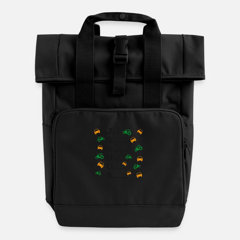 Josué - Sac à dos Roll Top à deux anses - noir