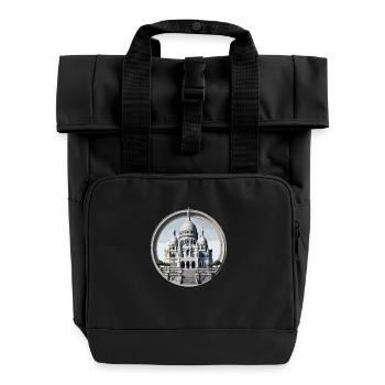 Basilique du Sacré Cœur - Roll Top Backpack with Two Handles - black - Front