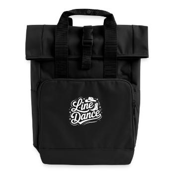 Line dancing my hobby - my passion - my thing - Roll Top Backpack with Two Handles - black - Front