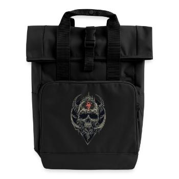 ROCK COLLECTION 2017 - Rolltop Rucksack mit zwei Griffen - Schwarz - Vorne