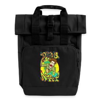 Acid-Trip - Rolltop Rucksack mit zwei Griffen - Schwarz - Vorne