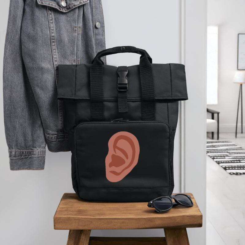 Big ear Roll Top Backpack with Two Handles