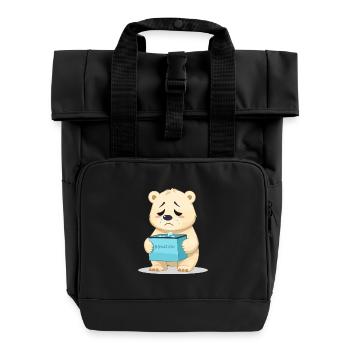Eisbären Retten - Rolltop Rucksack mit zwei Griffen - Schwarz - Vorne