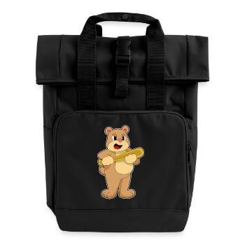 Batte de baseball Bear - Sac à dos Roll Top à deux anses - noir - Devant
