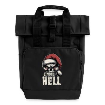 Noël Heavy Metal Punk - Sac à dos Roll Top à deux anses - noir - Devant