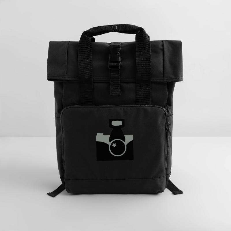Camera Roll Top Backpack with Two Handles