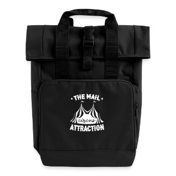 The Main Attraction Circus - Roll Top Backpack with Two Handles - black - Front