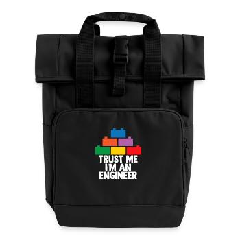 Brick Builder Brick Building Master Builder - Roll Top Backpack with Two Handles - black - Front