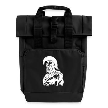 Spartan Gym Gladiateur Muscles Musculation - Sac à dos Roll Top à deux anses - noir - Devant