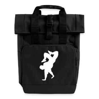 Breakdance - Sac à dos Roll Top à deux anses - noir - Devant
