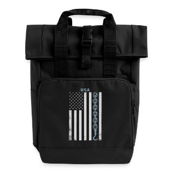 Breakdown service - Roll Top Backpack with Two Handles - black - Front