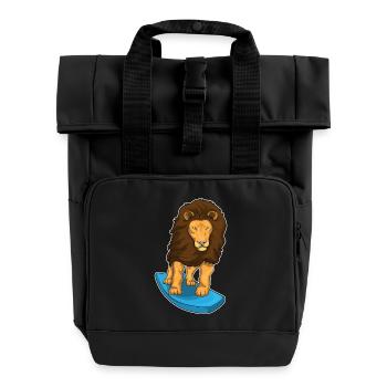 Lion Surfing Planche de surf Été - Sac à dos Roll Top à deux anses - noir - Devant