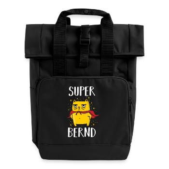 Bernd - Sac à dos Roll Top à deux anses - noir - Devant