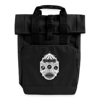 Le Circue de Noir - Roll Top Backpack with Two Handles - black - Front