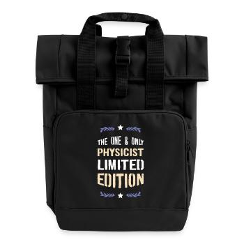 Einziger Physiker Limitierte Ausgabe - Rolltop Rucksack mit zwei Griffen - Schwarz - Vorne