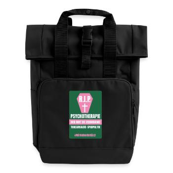 PSYCHO_04 - Rolltop Rucksack mit zwei Griffen - Schwarz - Vorne