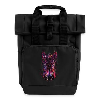 Donkey - Roll Top Backpack with Two Handles - black - Front