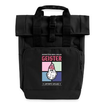 Geister - Rolltop Rucksack mit zwei Griffen - Schwarz - Vorne