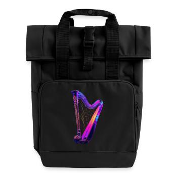 Harpe - Sac à dos Roll Top à deux anses - noir - Devant