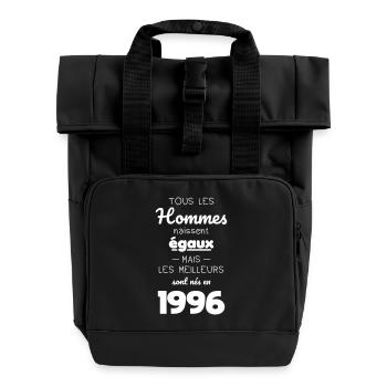 30 years - The best were born in 1996 - Roll Top Backpack with Two Handles - black - Front
