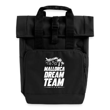 Mallorca Dream Team - Roll Top Backpack with Two Handles - black - Front