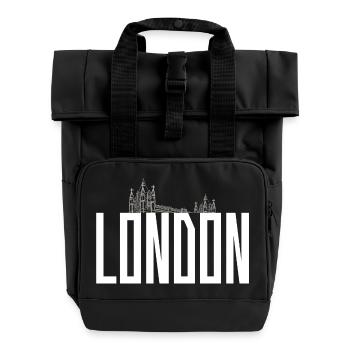 Londre - Roll Top Backpack with Two Handles - black - Front