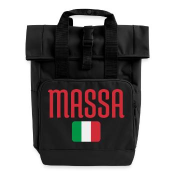 Drapeau italien de Massa - Sac à dos Roll Top à deux anses - noir - Devant