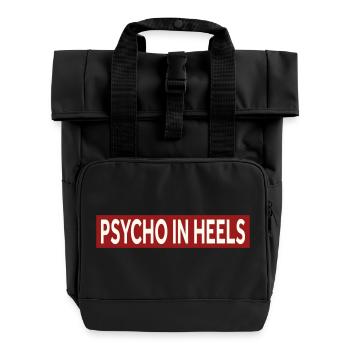 PSYCHO IN HEELS - Rolltop Rucksack mit zwei Griffen - Schwarz - Vorne