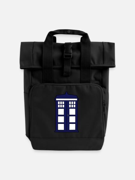 BlueBox - Rolltop Rucksack mit zwei Griffen - Schwarz