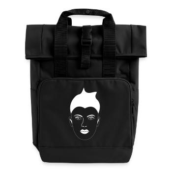 Esmeralda - Rolltop Rucksack mit zwei Griffen - Schwarz - Vorne