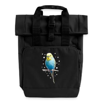 Étoiles de perruche - Sac à dos Roll Top à deux anses - noir - Devant