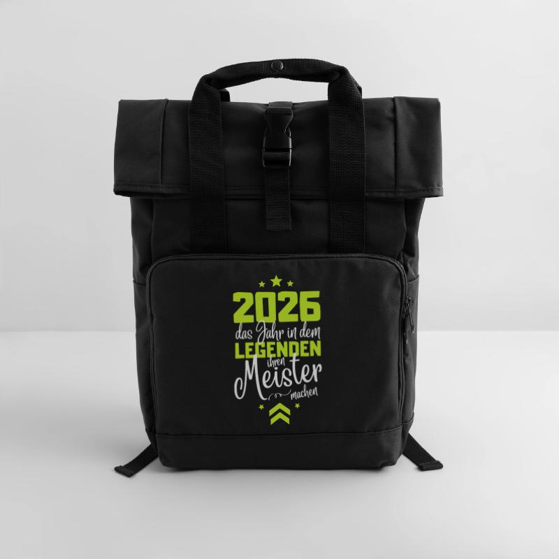 Master Exam 2026 Legends Make Their Master Roll Top Backpack with Two Handles