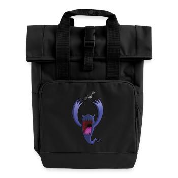 Playing - Roll Top Backpack with Two Handles - black - Front