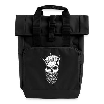 Tête de roi (mobile de partenaire) - Sac à dos Roll Top à deux anses - noir - Devant