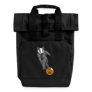 Badger Boule de bowling - Sac à dos Roll Top à deux anses - noir - Devant