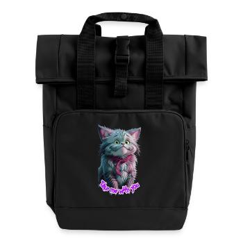 Monster 8 - Rolltop Rucksack mit zwei Griffen - Schwarz - Vorne