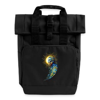 Gott von Vincent van Gogh - Rolltop Rucksack mit zwei Griffen - Schwarz - Vorne