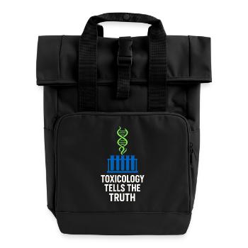 Chimiste légiste Laboratoire de criminalistique Toxicologie - Sac à dos Roll Top à deux anses - noir - Devant