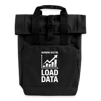 Data Analyst Saying Funny Data Analyst Gift - Roll Top Backpack with Two Handles - black - Front