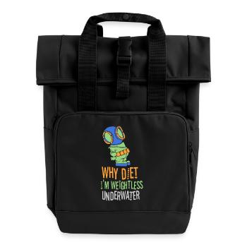 Plongeur Plongeur Snorkeling Plongeur récréatif - Sac à dos Roll Top à deux anses - noir - Devant