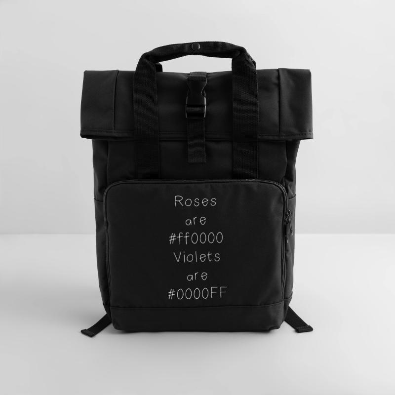 Hex-Farbcode Witz für Entwickler, Coder und Web... Rolltop Rucksack mit zwei Griffen