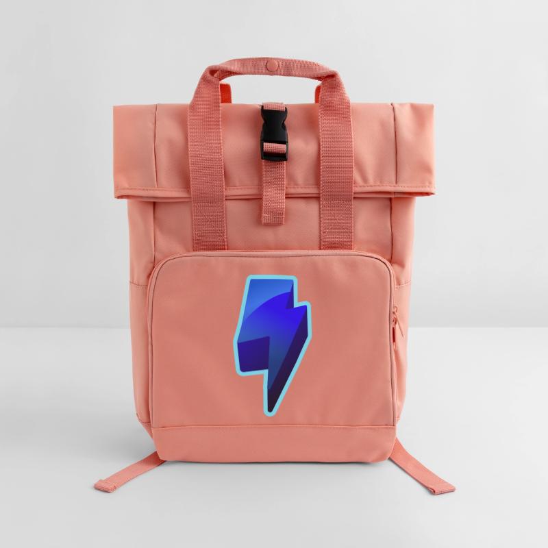 NeonBlitz Lightning Graphique Bleu Sac à dos Roll Top à deux anses