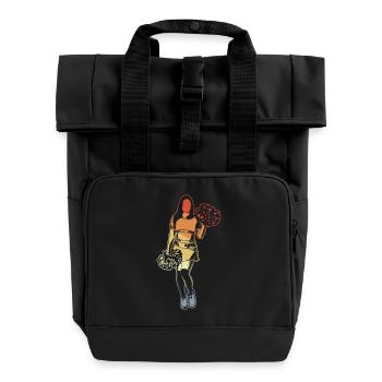Cheerleader Girls - Roll Top Backpack with Two Handles - black - Front