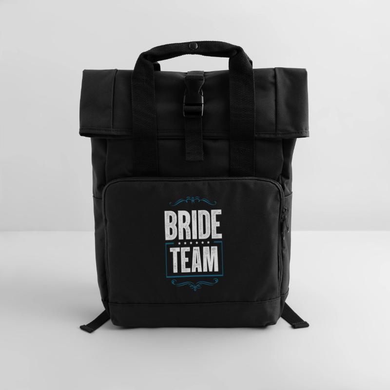 Bride Crew Roll Top Backpack with Two Handles