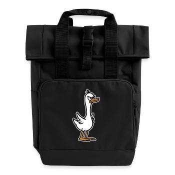 Wütende Gans - Rolltop Rucksack mit zwei Griffen - Schwarz - Vorne